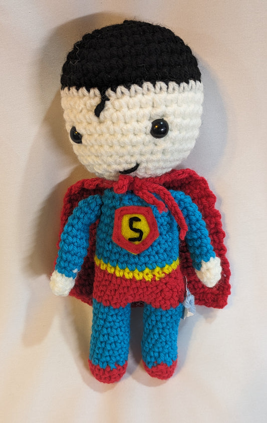 Super Hero Man Crochet Doll