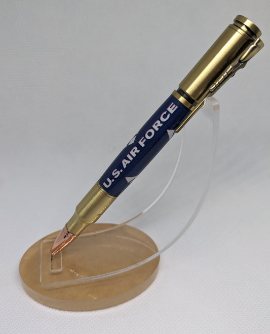 USAF Antique Brass 30 Cal Bolt Action Pen