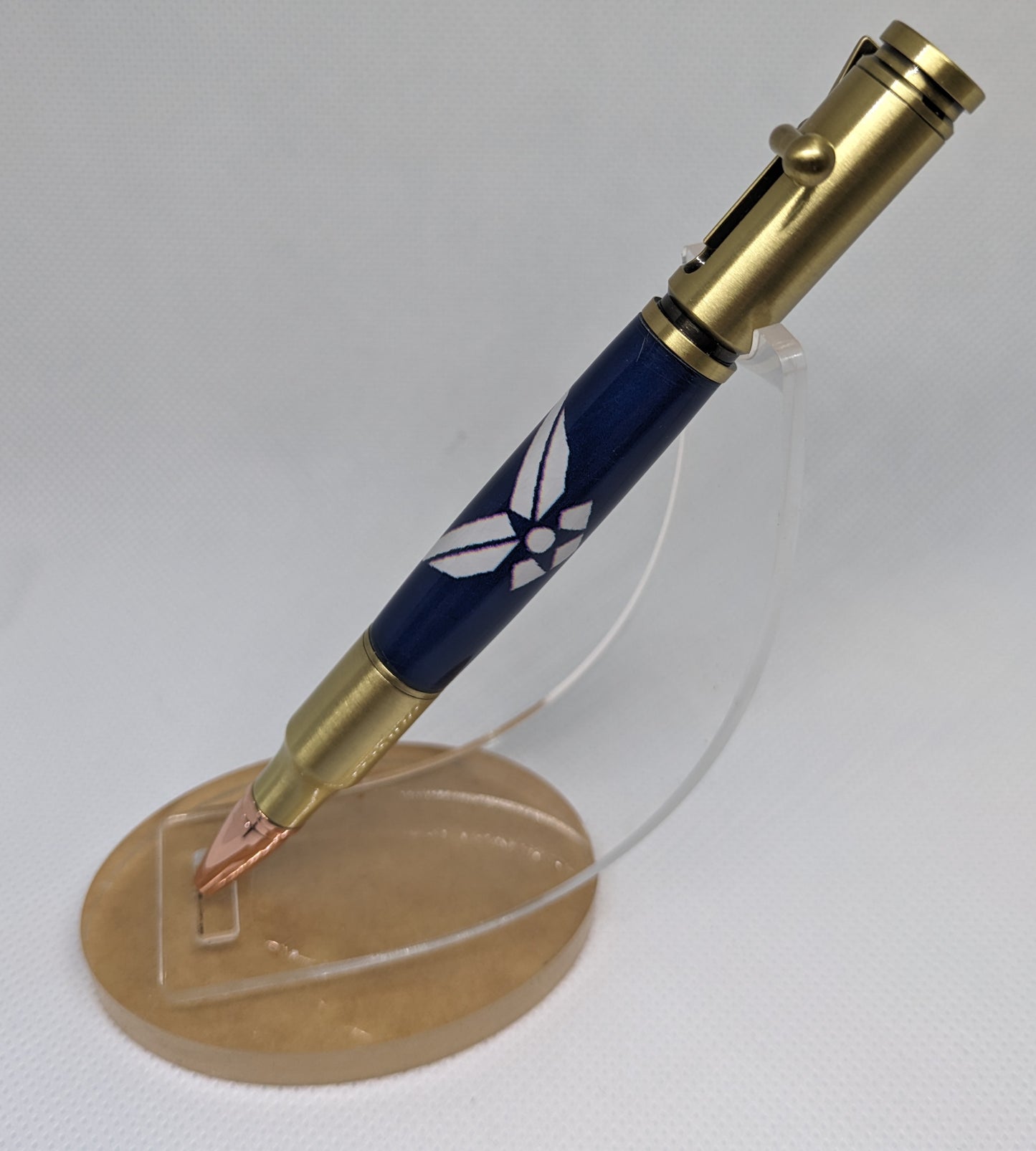 USAF Antique Brass 30 Cal Bolt Action Pen