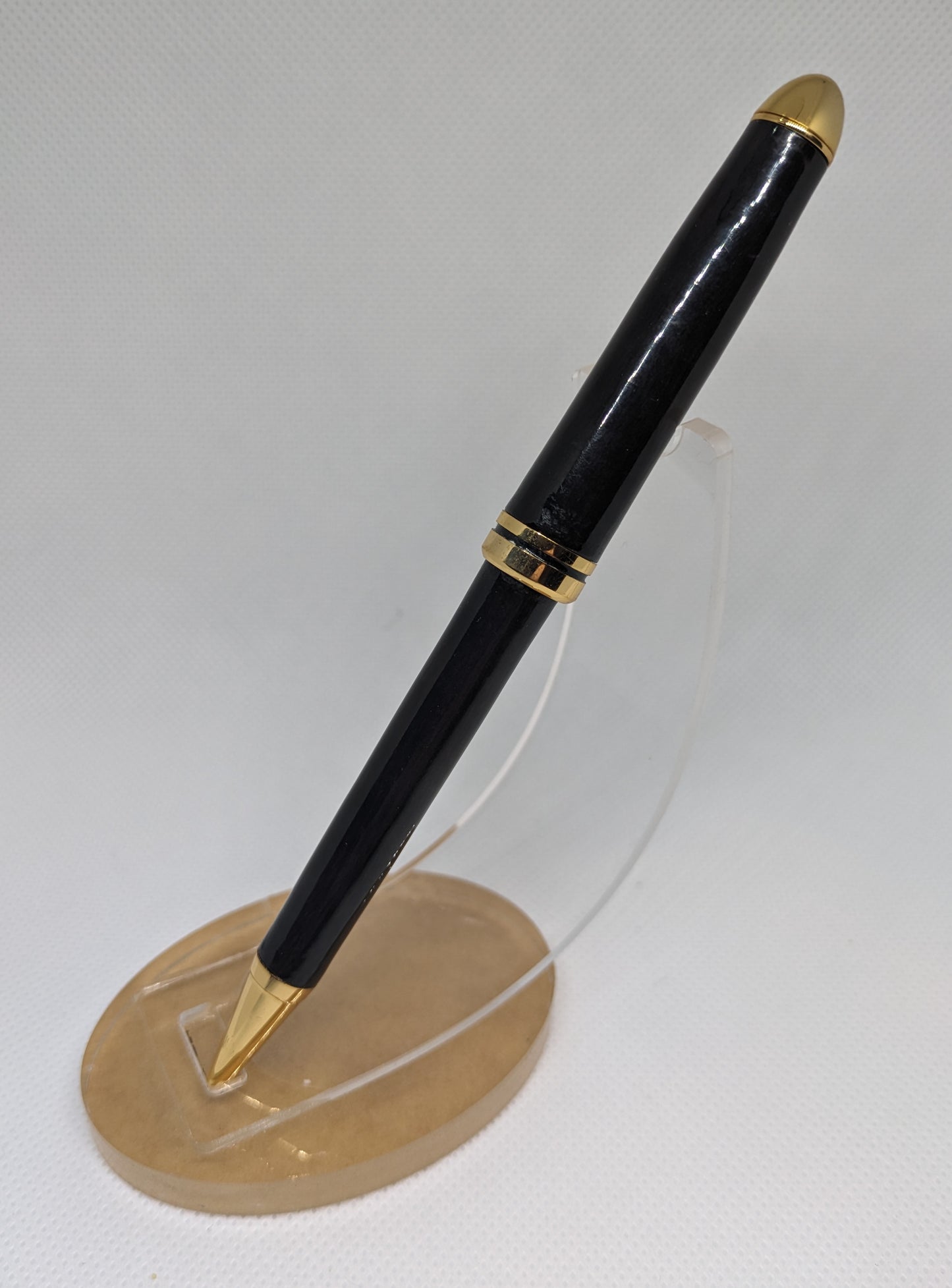 Ebony Wood Designer Gold Twist Pen