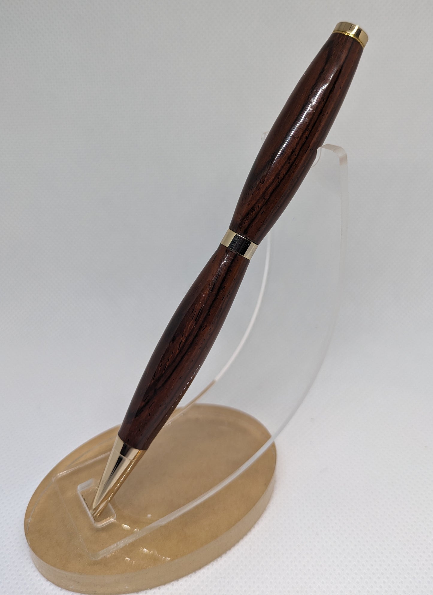 Wood gold slimline pen