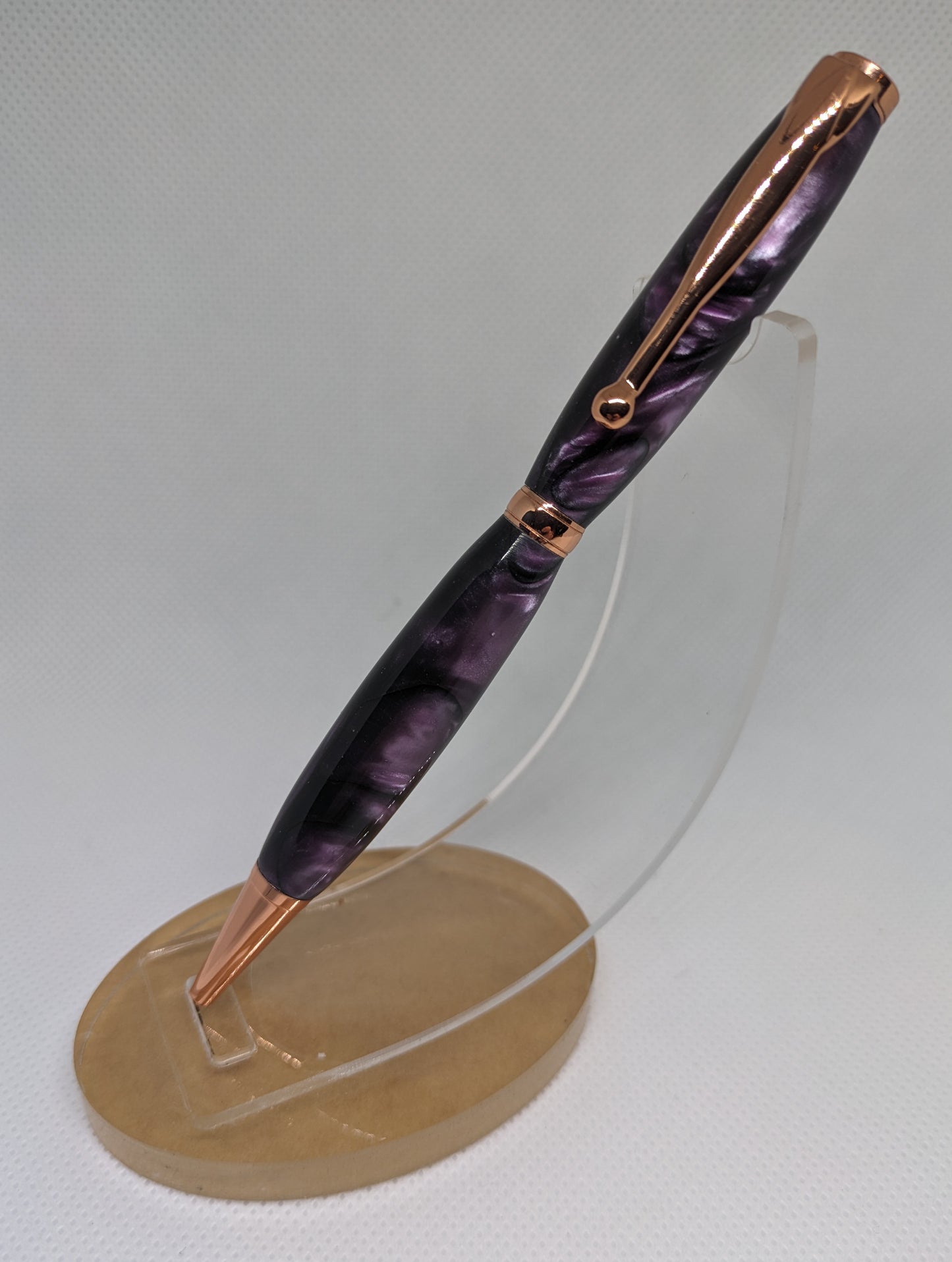 Purple Swirl Copper Funline Pen