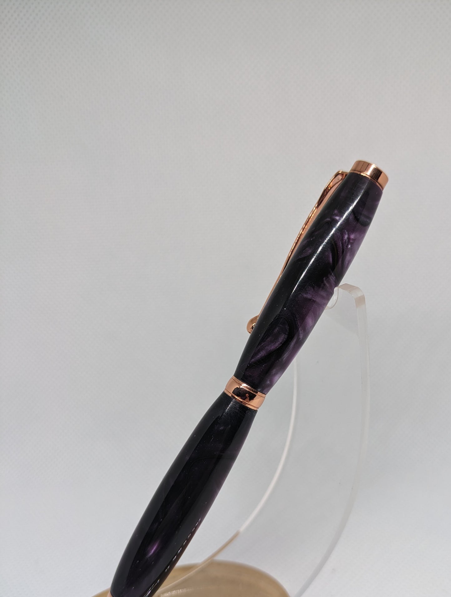 Purple Swirl Copper Funline Pen